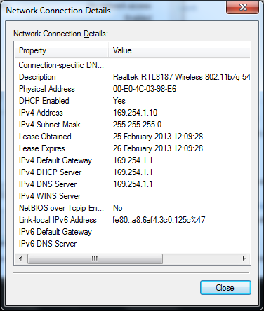 Windows AP Mode status