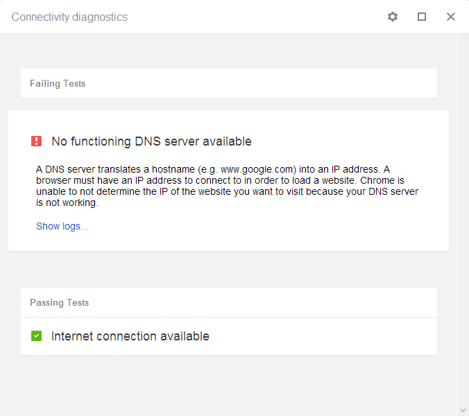 Chrome Connectivity App 3