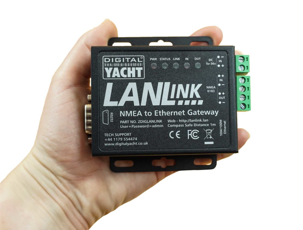 lanlink is a nmea to ethernet gateway