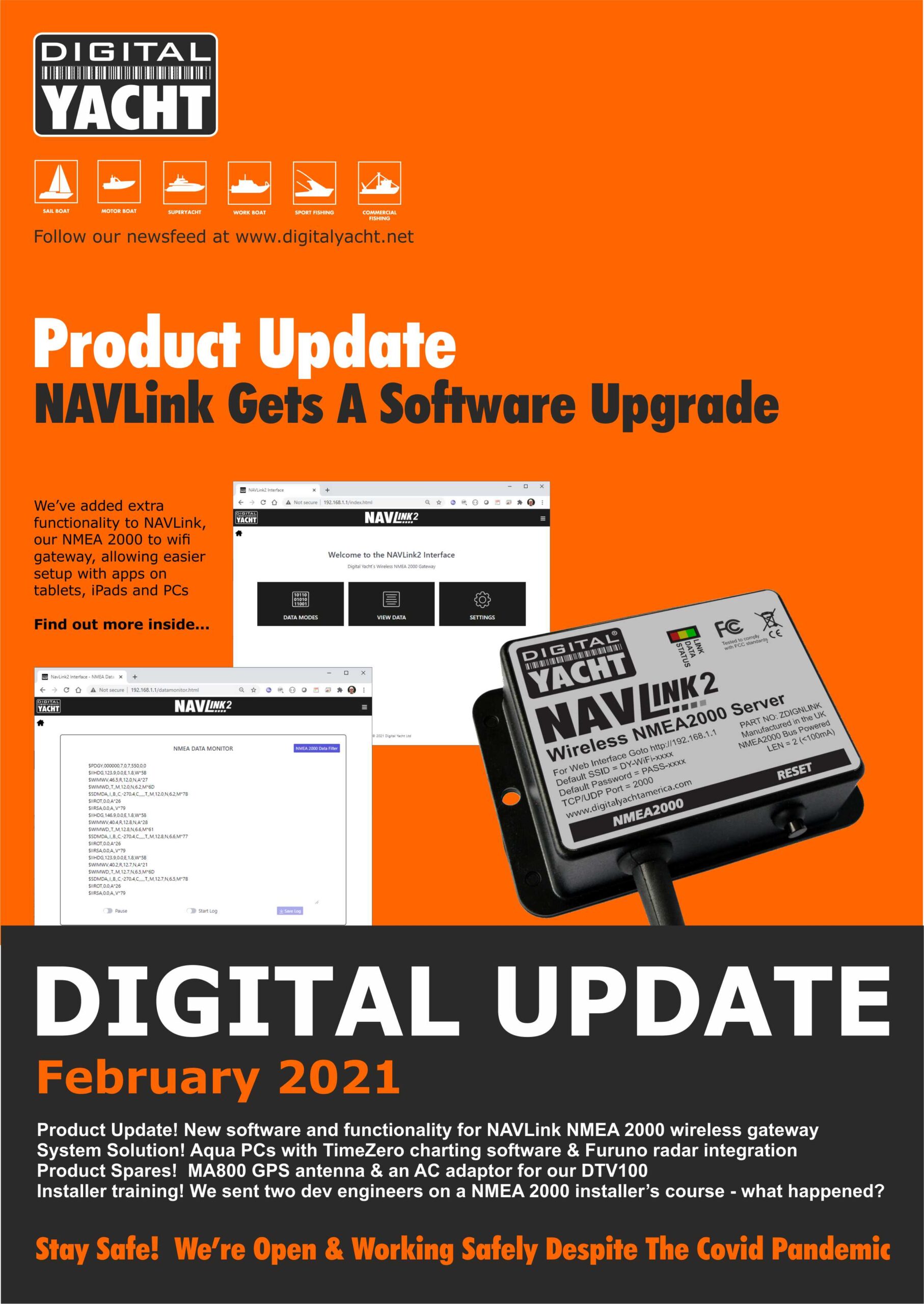Digital Yacht Newsletter February 2021 - Digital Yacht Blog