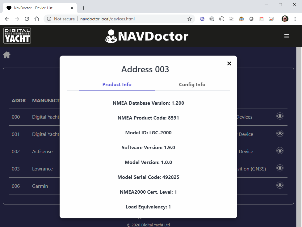technical information about NMEA 2000 information