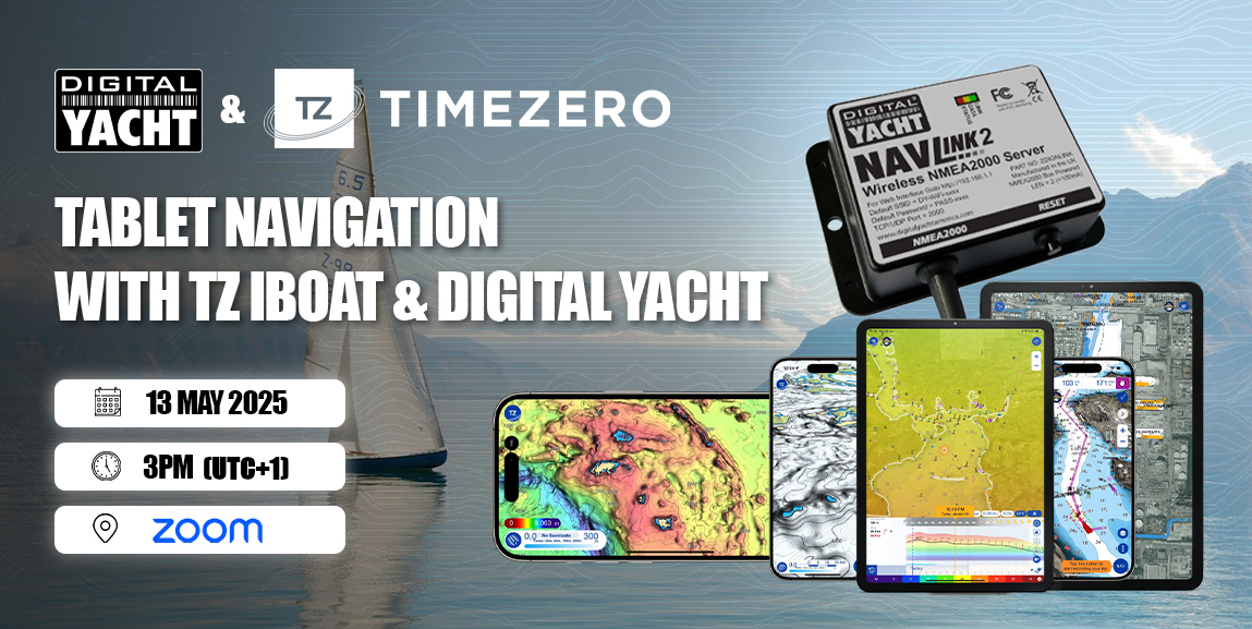 Webinar - Navigation with TZ iBoat marine app & Digital Yacht